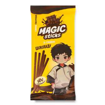 Соломка KBV Magic sticks глазур зі смаком шоколаду 60г