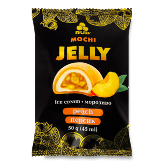 Морозиво Rud Mochi Jelly Персик пломбір 50г
