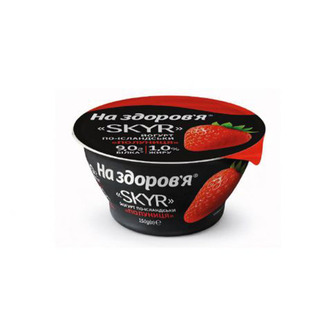 Йогурт На Здоров'я Skyr по-Ісландськи Полуниця 1% ст.150г