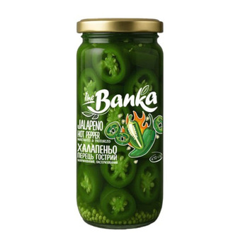 Перець The Banka Халапеньо гострий маринований 470г