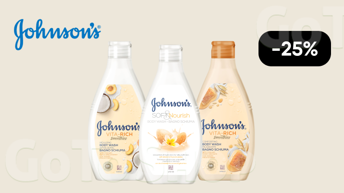 -25% на засоби Johnson's