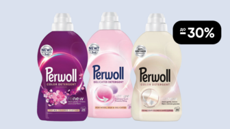 До -30% на всі гелі для делікатного прання Perwoll
