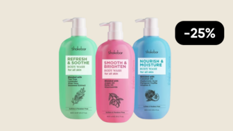 -25% на жіночі гелі для душу Shakebar, 600 мл