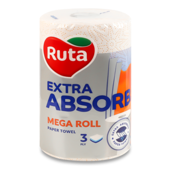 Рушник паперовий "Mega roll" ТМ Рута, 1шт