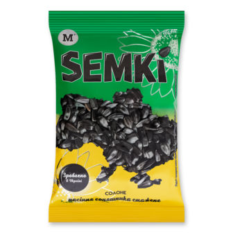 Насіння не чищене солоне ТМ Semki, 100г