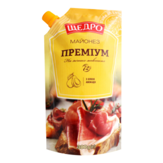 Майонез Щедро Преміум 72% д/п 300г