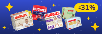 До -31% на підгузки та вологі серветки Huggies