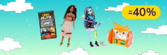 До -40% на іграшки Fisher-Price, Hot Wheels, Barbie, Minecraft та інші