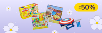 До -50% на іграшки Play-Doh, Nerf, Transformers та інші