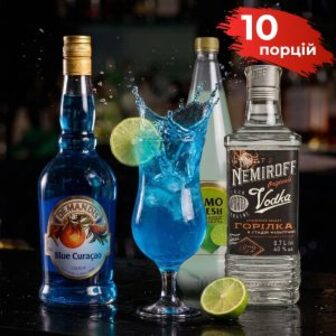 Коктейльний набір Blue Lagoon (10 порцій)