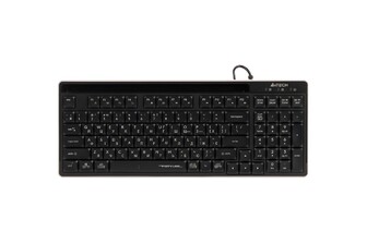 Клавіатура A4Tech FX70 (Black) з ножичним перемикачем Fstyler, USB, quiet typing, чорна