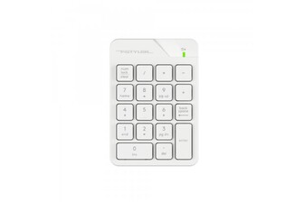 Клавіатура цифрова бездротова A4Tech FGK21C (White), колір білий