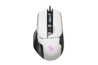 Миша ігрова A4Tech Bloody W70 Max (Panda White), RGB, 10000 CPI, 50M натискань, чорний + білий