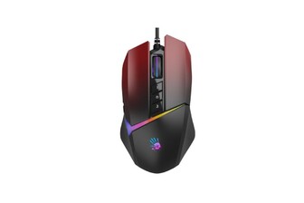 Миша ігрова A4Tech W60 Max Bloody (Gradient Red), RGB, 10000 CPI, 50M натискань, активоване ПЗ Bloody, колір чорний+червоний