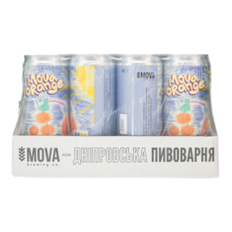 Напій Mova зі смаком апельсину з/б 12х0,33л