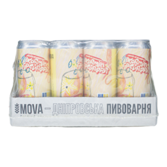 Напій Mova зі смаком жасмін-грейпфрут з/б 12х0,33л