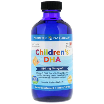 ДГК для дітей зі смаком полуниці Children's DHA Strawberry Nordic Naturals 237 мл