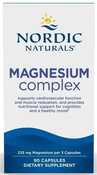 Магнію, 225 мг, Magnesium Complex, Nordic Naturals, 90 капсул