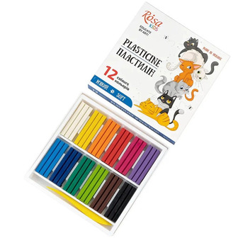 Набір пластиліну Rosa Kids 12 кольорів (4823098541592)
