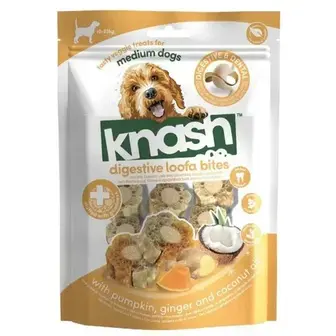 Ласощі для собак Knash Digestive Woofa Bites 100 г - гарбуз та імбир