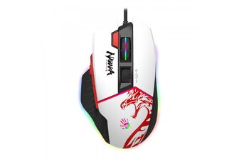 Миша ігрова A4Tech Bloody W95 Max (Naraka), RGB, 12000 CPI, 50M натискань, активоване ПЗ Bloody, колір білий+чорний