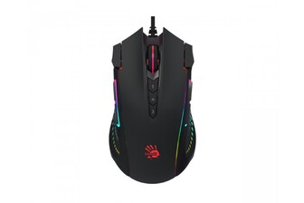 Миша ігрова A4Tech Bloody J90s (Black), Activated, Extra Fire Button, 8000 CPI, RGB, 20 млн. натискань, чорна, RGB підсвічування
