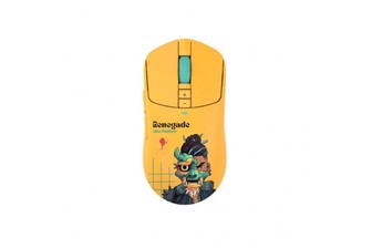 Миша ігрова бездротова Bloody R72 Ultra (Renegade Sunset), оптична 20000 CP, жовта з малюнком