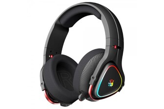 Навушники ігрові Bloody MR710 (Black), RGB, Bluetooth + 2.4GHz + 3.5 jack, колір чорний