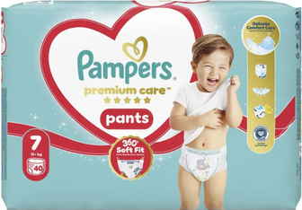 Підгузки-трусики Pampers premium care 7 15+ кг 40шт
