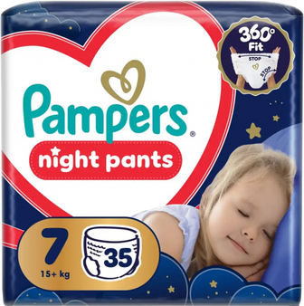 Підгузки-трусики  Pampers night pants 15+ кг.  35шт