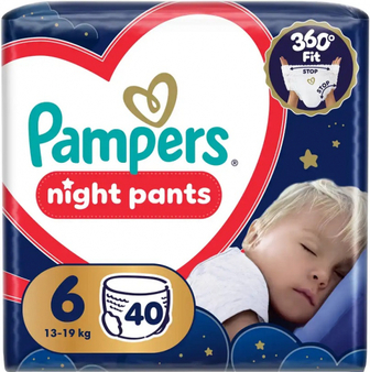 Підгузки-трусики  Pampers night pants 13-19 кг. 40шт.