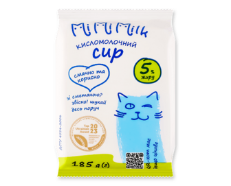 Сир кисломолочний MiMiMilk 5% (185г)