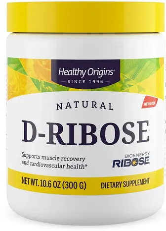 D рибоза, D-Ribose, Healthy Origins, порошок, 300 г