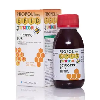 Сироп від кашлю, для дітей, Propoli Plus EPID junior sciroppo tus, Specchiasol, Прополіс плюс ЕПІД джуніор, 100 мл