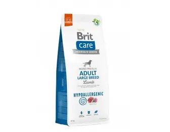 Корм для собак великих порід Brit Care Dog Hypoallergenic Adult Large Breed гіпоалергенний з ягням, 12 кг