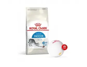 Набір: сухий корм для домашніх котів Royal Canin Indoor, 4 кг + диспенсер для корму