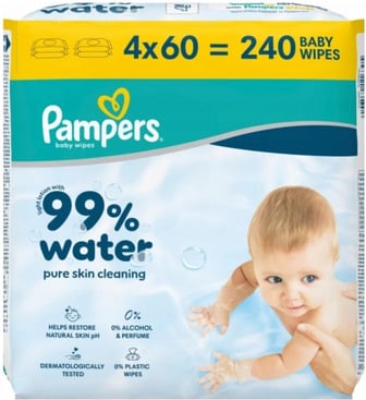 Серветки Pampers Aqua тотальний догляд 2х240шт