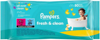 Серветки вологі Pampers Fresh Clean 80шт.