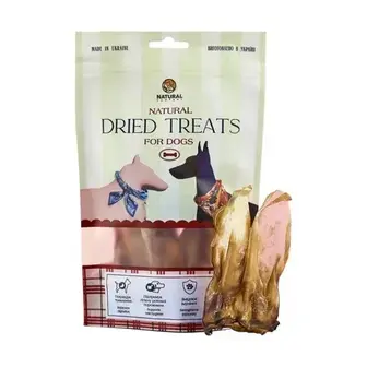 Ласощі для собак Natural Dried 10 шт - вуха кролячі