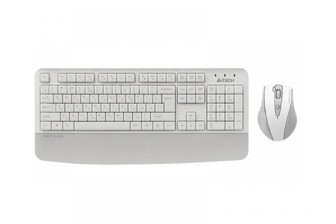 Комплект бездротовий, клавіатура з мишою A4Tech Fstyler FG2500S Plus, колір білий