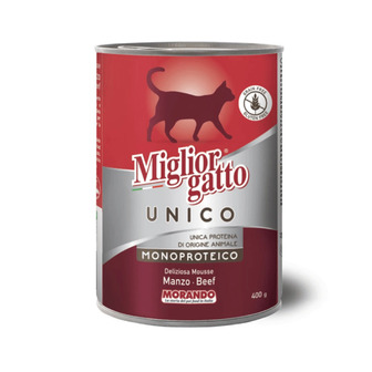 Консерви для котів Morando Migliorgatto UNICO Rustic яловичина 400 г \ ЖБ
