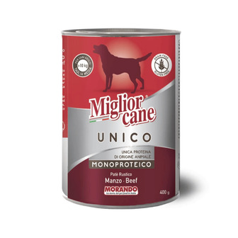 Консерви для собак Morando Migliorcane UNICO Rustic яловичина 400 г \ ЖБ