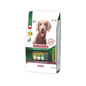 Сухий корм для собак середніх та великих порід Morando Tradizioni Grain Free з яловичиною та горохом 2,5 кг