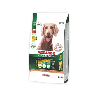 Сухий корм для собак середніх та великих порід Morando Tradizioni Grain Free з куркою та буряком 2,5 кг