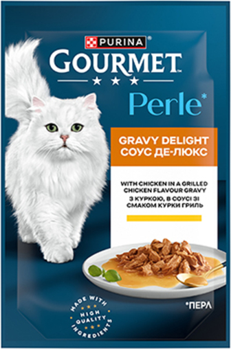 Gourmet Perle Соус Де-Люкс Мініфіле з куркою в соусі (85 грамів)