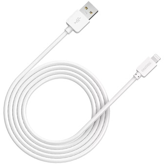 Кабель Canyon CNE‑CFI1W Lightning - USB білий 1 м (5291485002312)