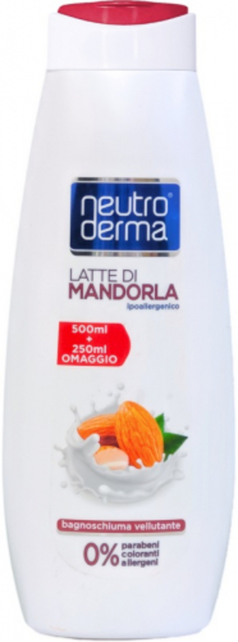 Гель-піна д/душу Neutro derma оксамитова Мигдальне молочко 750мл
