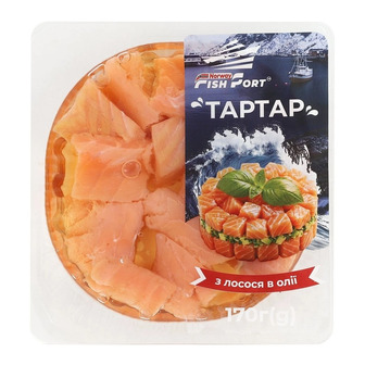 Тартар Fish Port з лосося в олії 170 г (4820272063499)