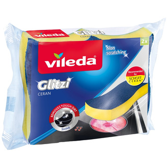 Губки кухонні Vileda Glitzi Ceran Для склокерамічних поверхонь 2 шт (4023103140448)