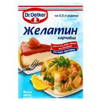 Желатин харчовий Dr. Oetker, 9 г
